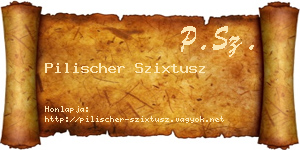 Pilischer Szixtusz névjegykártya